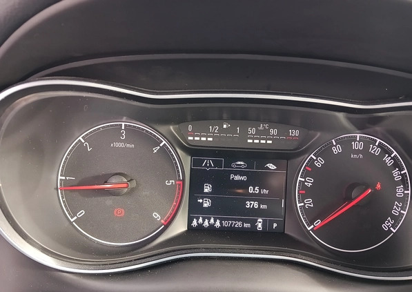 Opel Zafira cena 58000 przebieg: 110000, rok produkcji 2016 z Głogów małe 562